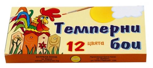 Темперни бои 12 цв. туба / 24