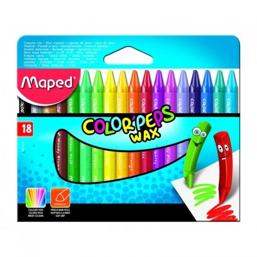 Пастел COLOR PEPS 18цв. восъчен