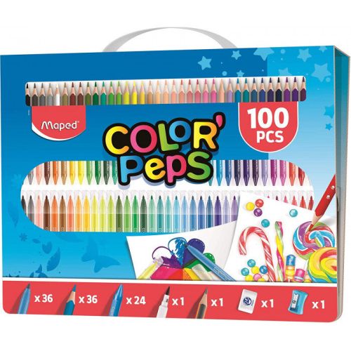 Комплект за рисуване МАПЕД  COLOR PEPS 100 части