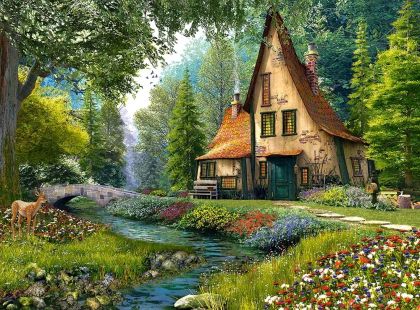 Пъзел Castorland  2000 ел. C-200634-2 Toadstool Cottage