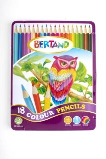 Цветни моливи 18 цв. в метална кутия BD1808-18