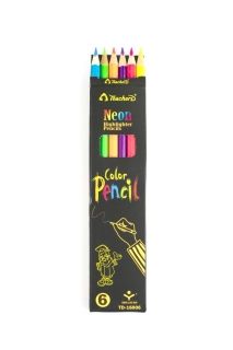 Цветни моливи 6цв. неон 1601