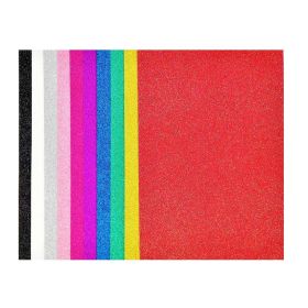Брокатени листа EVA, един цвят - комплект 10 бр